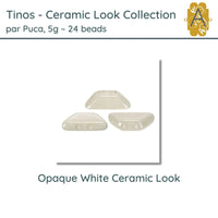 Tinos par Puca, 5g, Ceramic Look Collection, 3 Colors - The Argus Collection