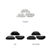 Tinos Beads par Puca, Crystal & Jet, 5g & 20g.