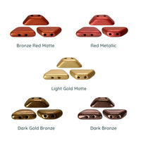 Tinos Beads par Puca, Classic Metals, 5g - The Argus Collection