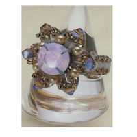 Vintage Toho, Ring Making Kit, Flower Motif GR-303