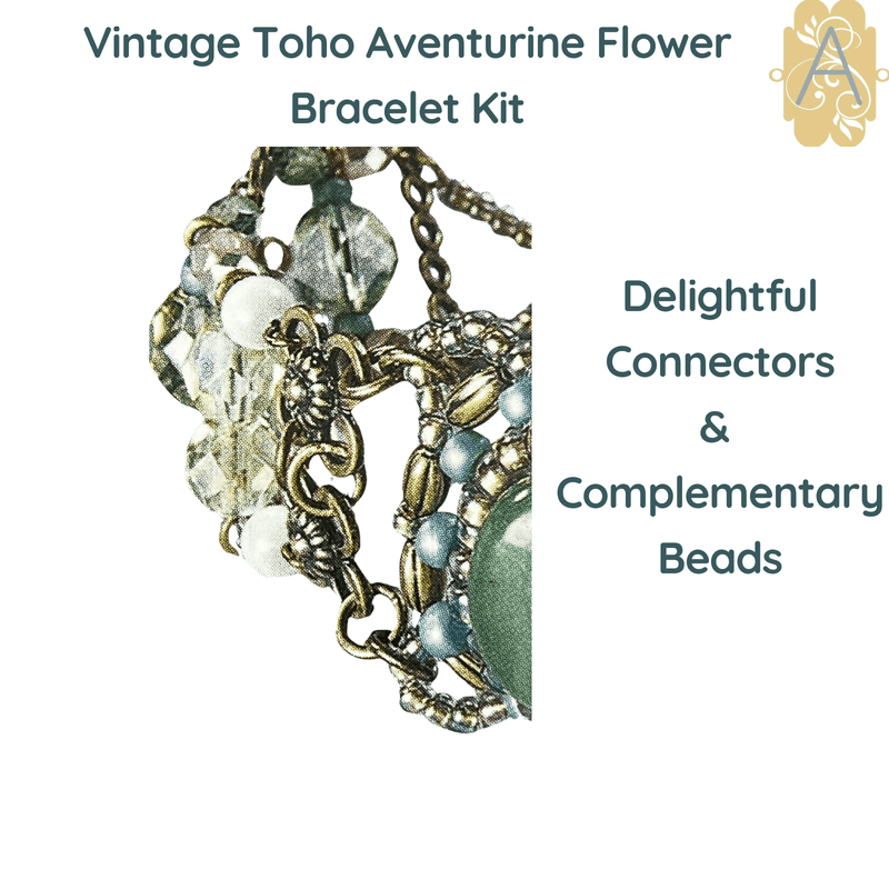 Vintage Toho Aventurine Bracelet Kit - The Argus Collection