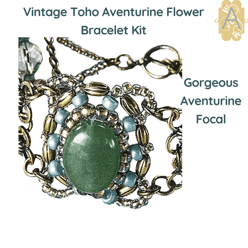 Vintage Toho Aventurine Bracelet Kit - The Argus Collection