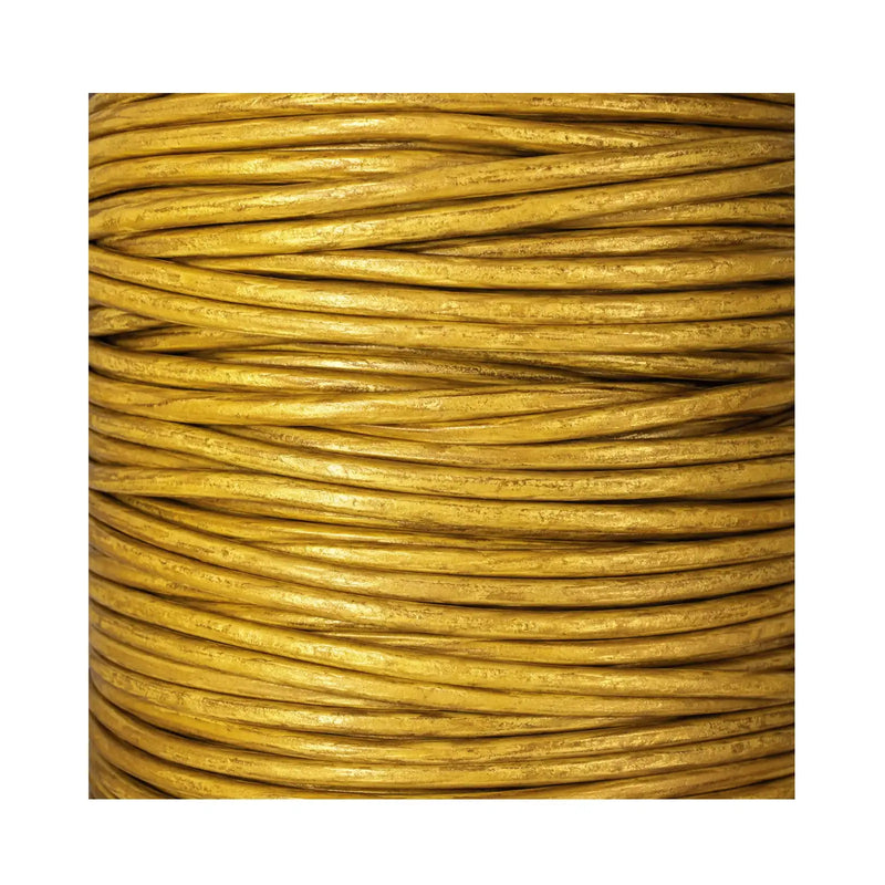 TopHideRoundLeather-MetallicGold - The Argus Collection