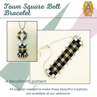 Town Square Belt Bracelet Pattern - The Argus Collection