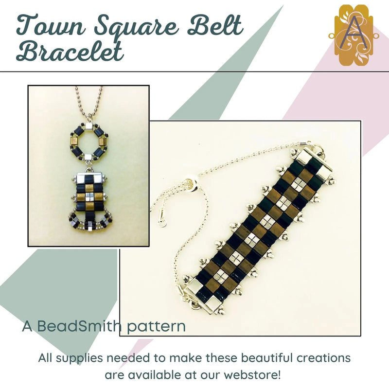 Town Square Belt Bracelet Pattern - The Argus Collection