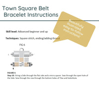 Town Square Belt Bracelet Pattern - The Argus Collection