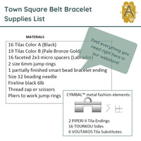 Town Square Belt Bracelet Pattern - The Argus Collection