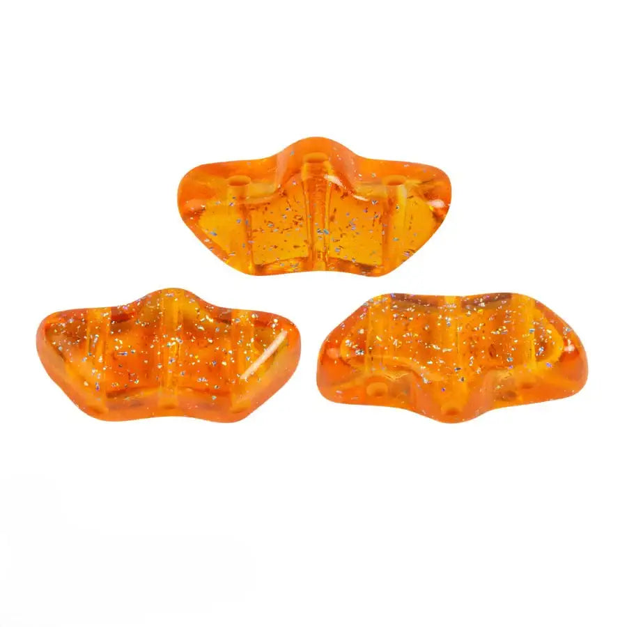 Delos Beads par Puca, Transparent Constellation, 5g & 20g - Delos Beads par Puca, Transparent Constellation, 5g & 20g - Orange / 5 grams , The Argus Collection