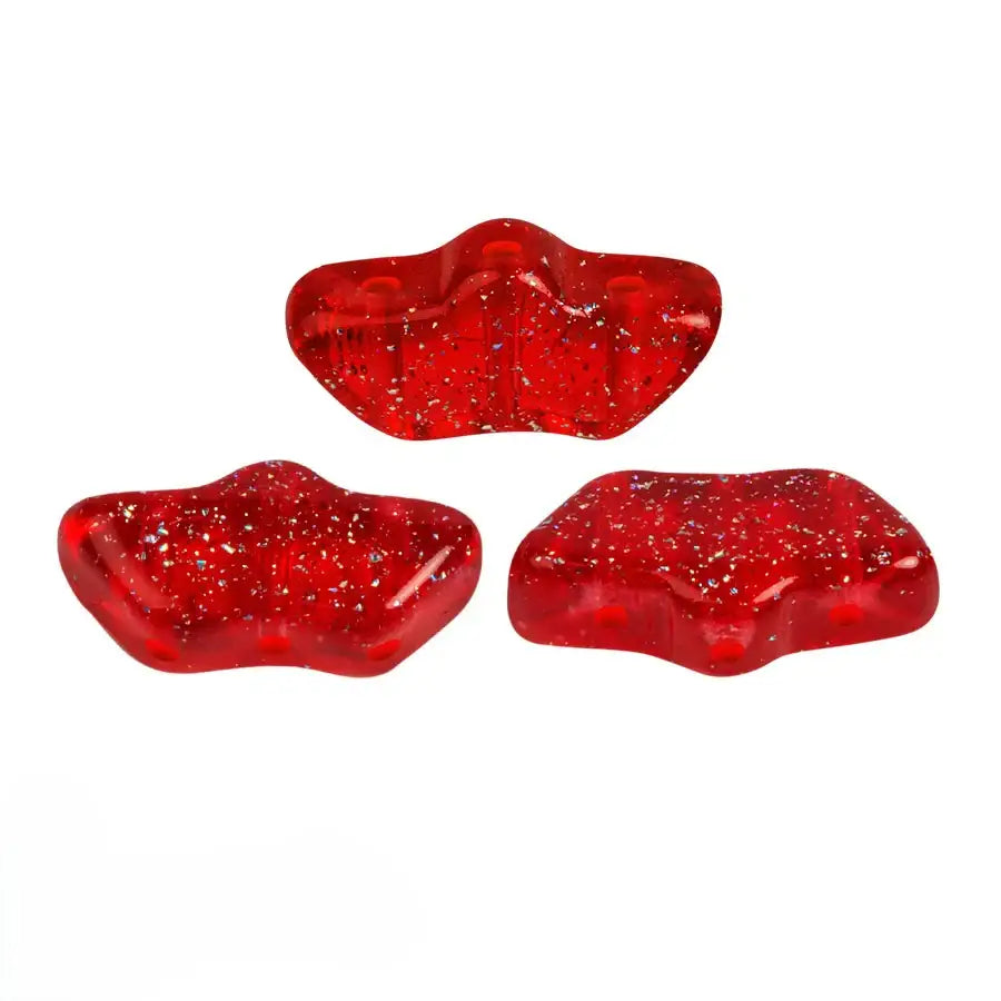 Delos Beads par Puca, Transparent Constellation, 5g & 20g - Delos Beads par Puca, Transparent Constellation, 5g & 20g - Red / 5 grams , The Argus Collection