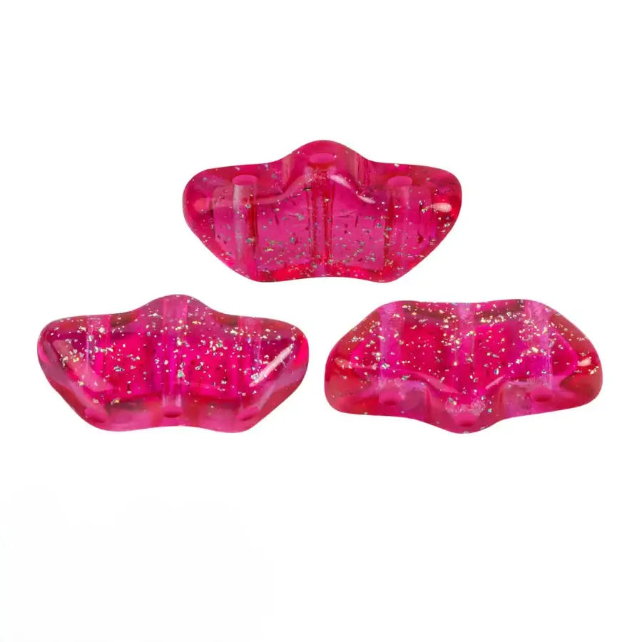 Delos Beads par Puca, Transparent Constellation, 5g & 20g - Delos Beads par Puca, Transparent Constellation, 5g & 20g - Rose Fuchsia / 5 grams , The Argus Collection