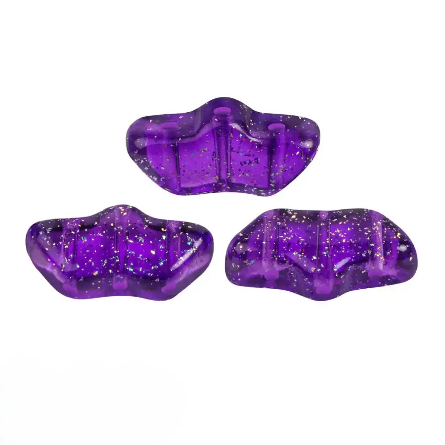 Delos Beads par Puca, Transparent Constellation, 5g & 20g - Delos Beads par Puca, Transparent Constellation, 5g & 20g - Violet / 5 grams , The Argus Collection