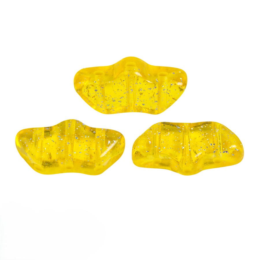 Delos Beads par Puca, Transparent Constellation, 5g & 20g - Delos Beads par Puca, Transparent Constellation, 5g & 20g - Yellow / 5 grams , The Argus Collection