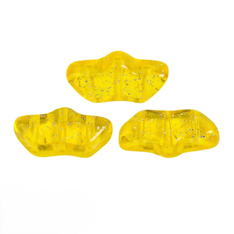 Delos Beads par Puca, Transparent Constellation, 5g & 20g - Delos Beads par Puca, Transparent Constellation, 5g & 20g - Yellow / 5 grams , The Argus Collection