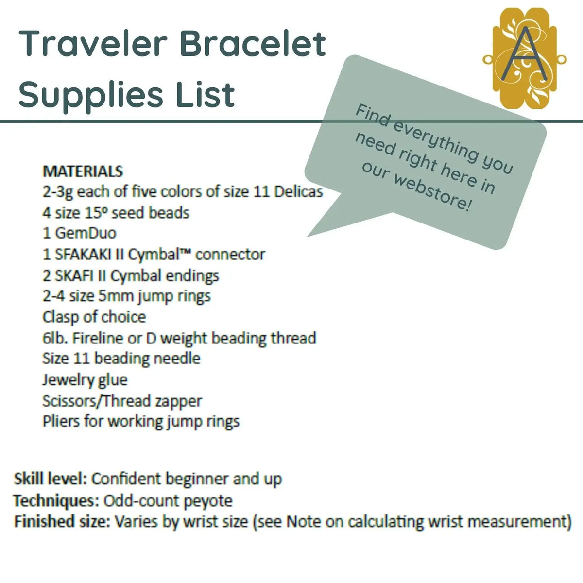 Traveler Bracelet Pattern - The Argus Collection