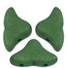 3-hole Helios beads in a trendy fern green matte color.