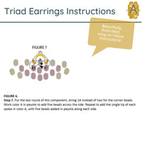 Triad Earrings Pattern - The Argus Collection