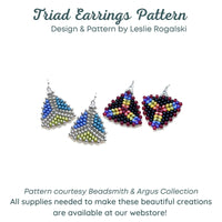 Triad Earrings Pattern - The Argus Collection