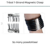 Tribal, 7-Strand Magnetic Clasp for Cuff Bracelets - The Argus Collection