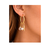Triple Drop Leverback Earrings, 1 Pair