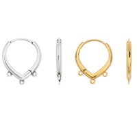 Triple Drop Leverback Earrings, 1 Pair