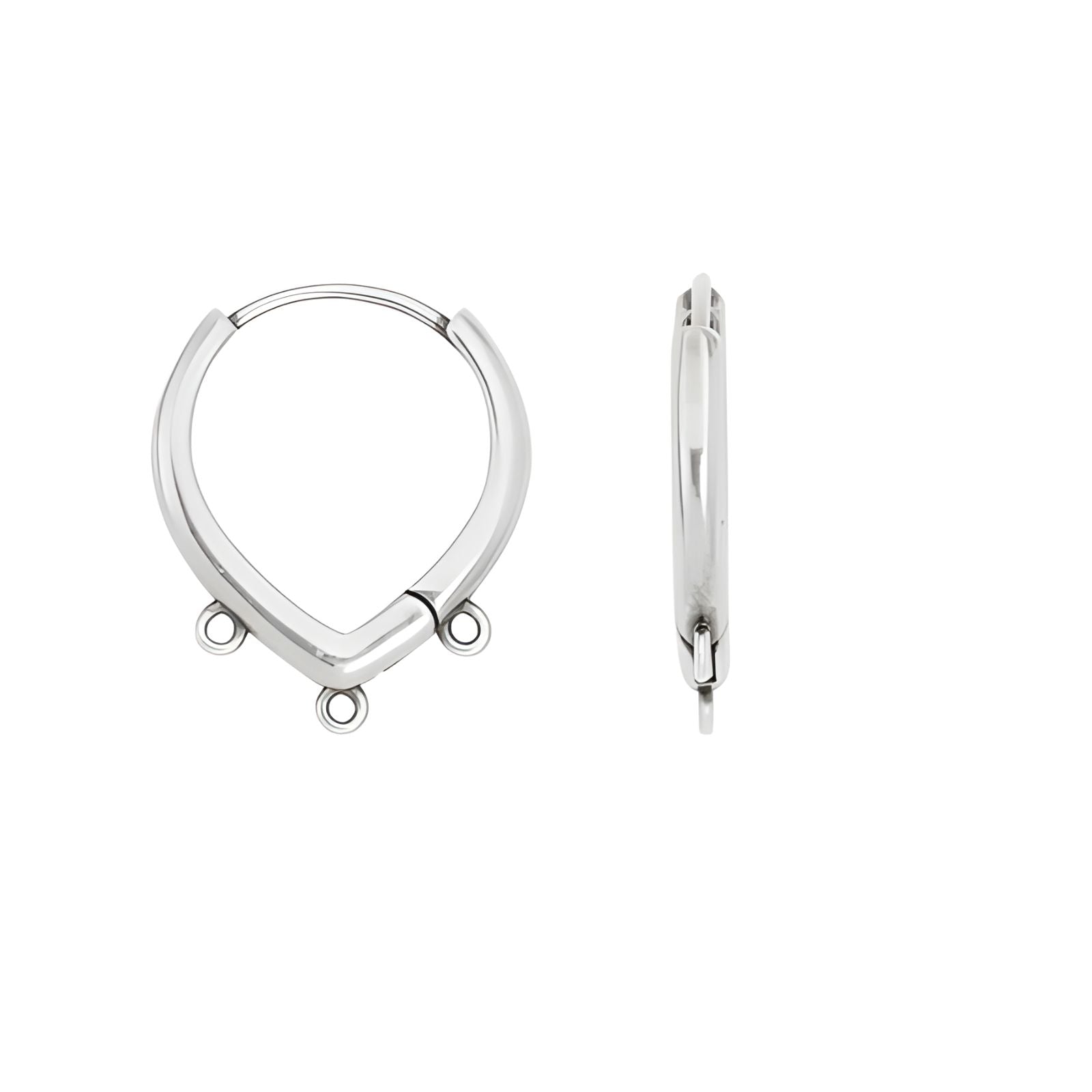 Triple Drop Leverback Earrings, 1 Pair