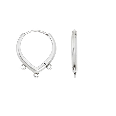 Triple Drop Leverback Earrings, 1 Pair