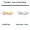 Tuxedo Box Clasp, 1-Strand, 1 Piece - The Argus Collection