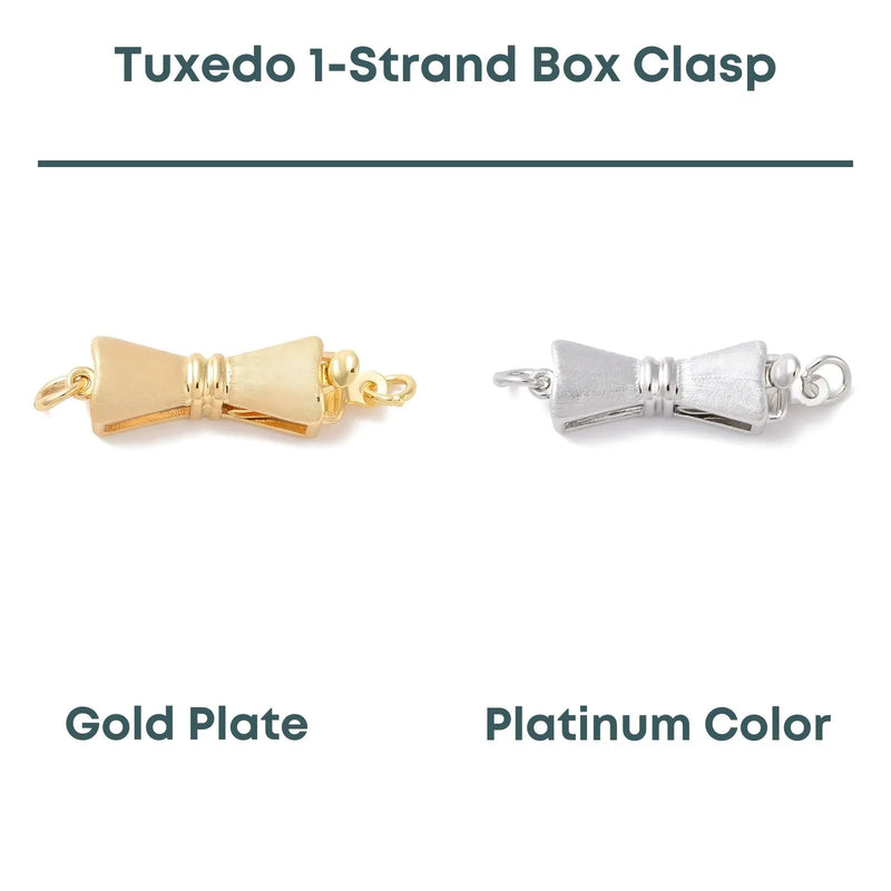 Tuxedo Box Clasp, 1-Strand, 1 Piece - The Argus Collection