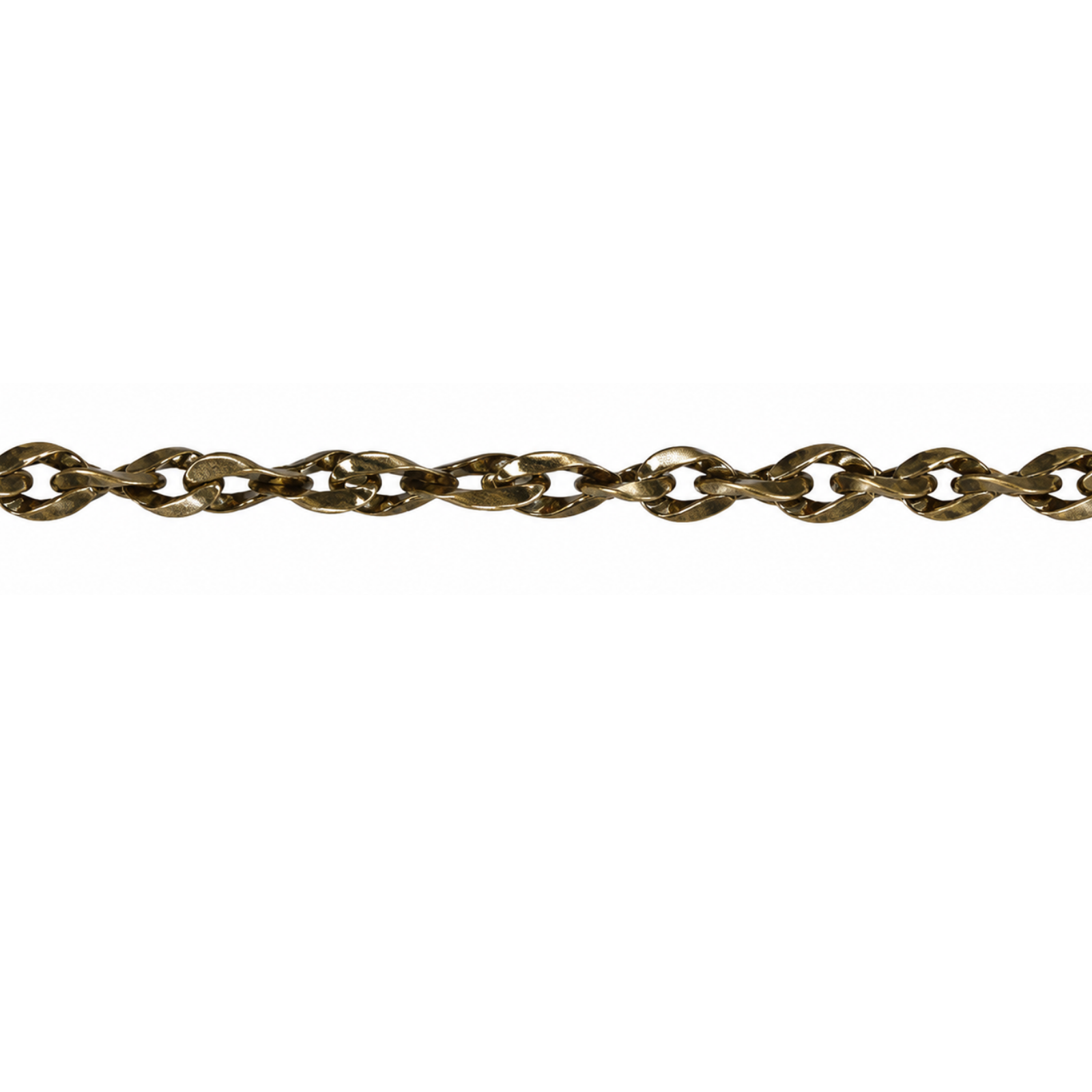 Twisted Curb Euro Chain, Sold in 1ft. Increments