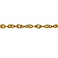 Twisted Curb Euro Chain, Sold in 1ft. Increments