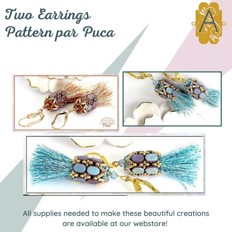 Two Earrings Pattern par Puca - The Argus Collection