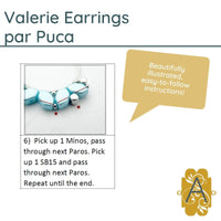 Valerie Earrings Pattern Par Puca - The Argus Collection