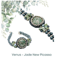 Venus Bracelet Kit, Cabochons par Puca & Swarovski Crystals - The Argus Collection