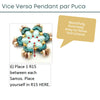 Vice Versa 2-Sided Pendant Pattern par Puca® - The Argus Collection