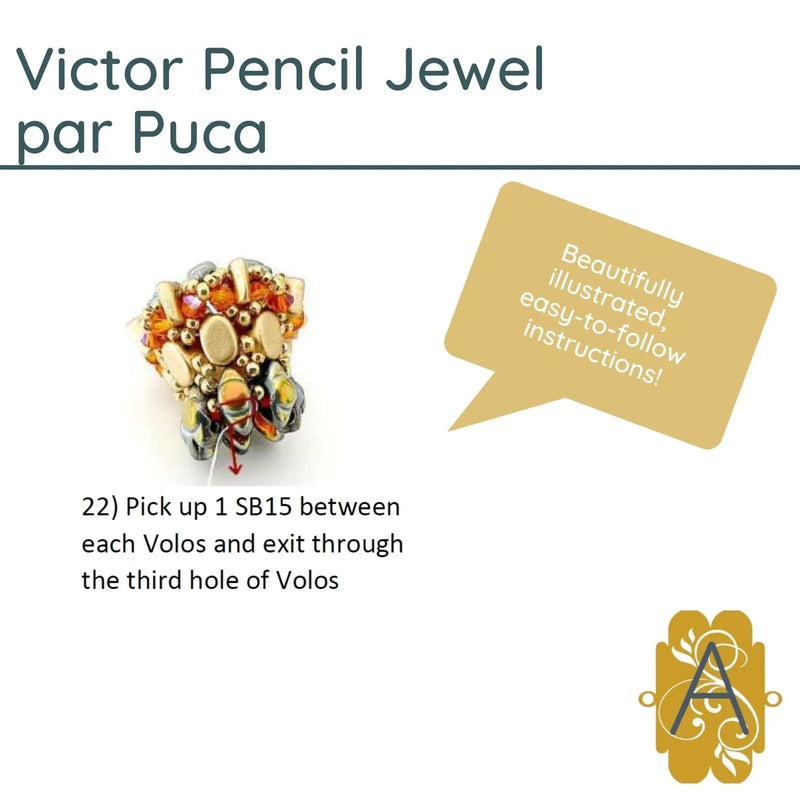 Victor Pencil Jewel Pattern par Puca - The Argus Collection