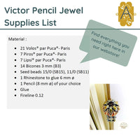 Victor Pencil Jewel Pattern par Puca - The Argus Collection