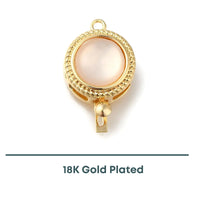 Victorian Resin Pearl 1-Strand Box Clasp, 1 Piece - The Argus Collection