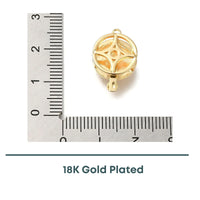 Victorian Resin Pearl 1-Strand Box Clasp, 1 Piece - The Argus Collection