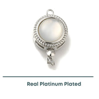 Victorian Resin Pearl 1-Strand Box Clasp, 1 Piece - The Argus Collection