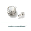 Victorian Resin Pearl 1-Strand Box Clasp, 1 Piece - The Argus Collection