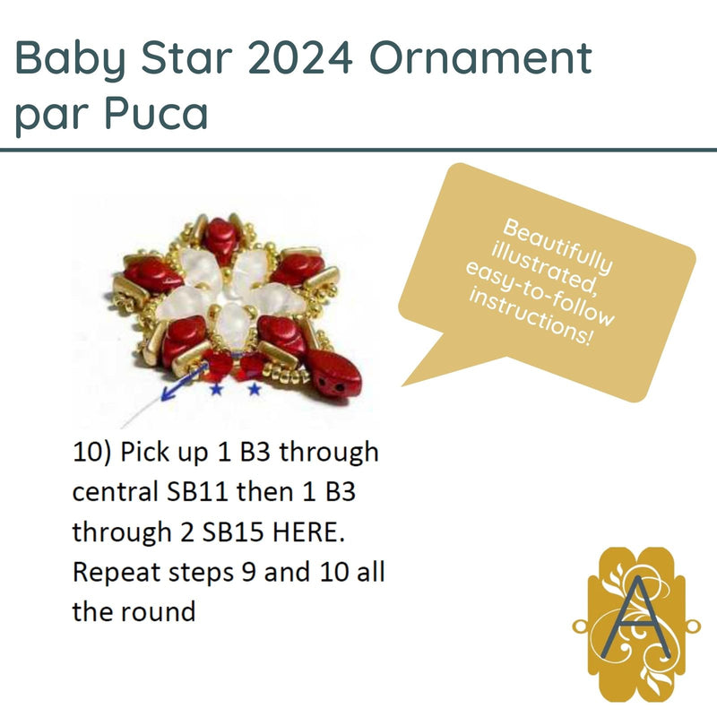 Baby Star 2024 Ornament Pattern par Puca