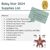 Baby Star 2024 Ornament Pattern par Puca