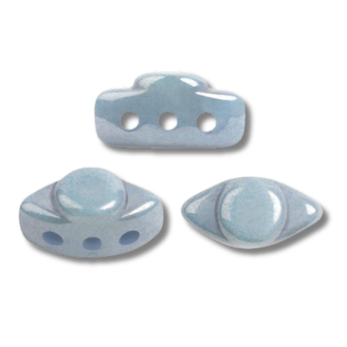Volos Beads Blue Ceramic Look 