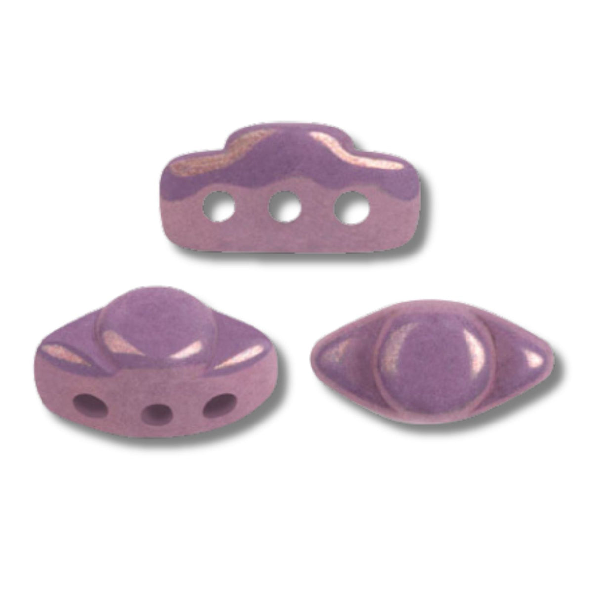 Volos Beads Mix Amethyst Gold Ceramic Look 