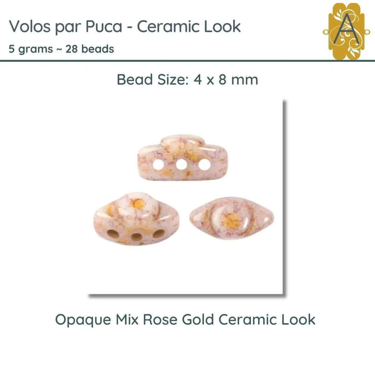 Volos par Puca, 5g, Ceramic Look Collection, 8 colors - The Argus Collection