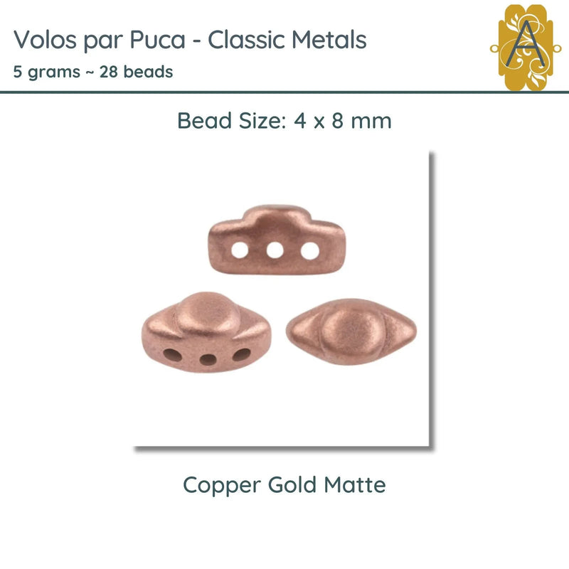 Volos par Puca, 5g, Classic Metals Collection, 5 colors - The Argus Collection