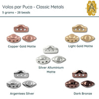 Volos par Puca, 5g, Classic Metals Collection, 5 colors - The Argus Collection