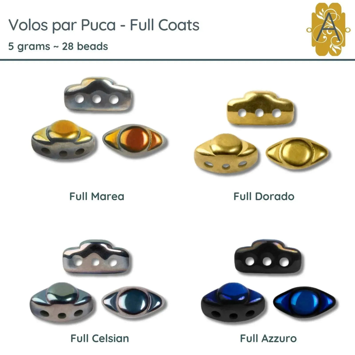 Volos par Puca, 5g, Full Coats Collection, 4 colors - The Argus Collection