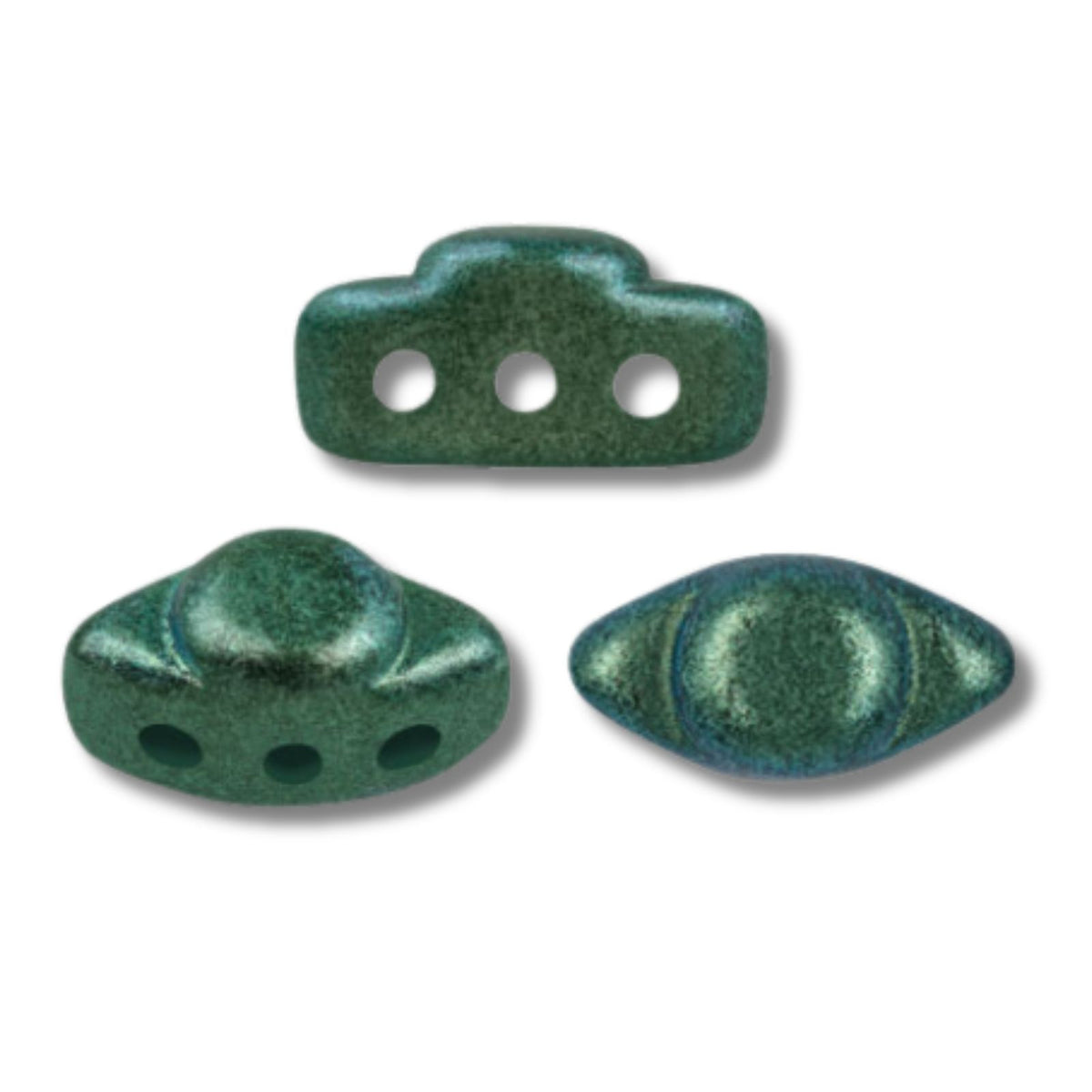Volos Beads Metallic Matte Green Turquoise