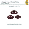 Volos Beads par Puca in Metallic Matte Dark Violet, 5grams of beads. - The Argus Collection